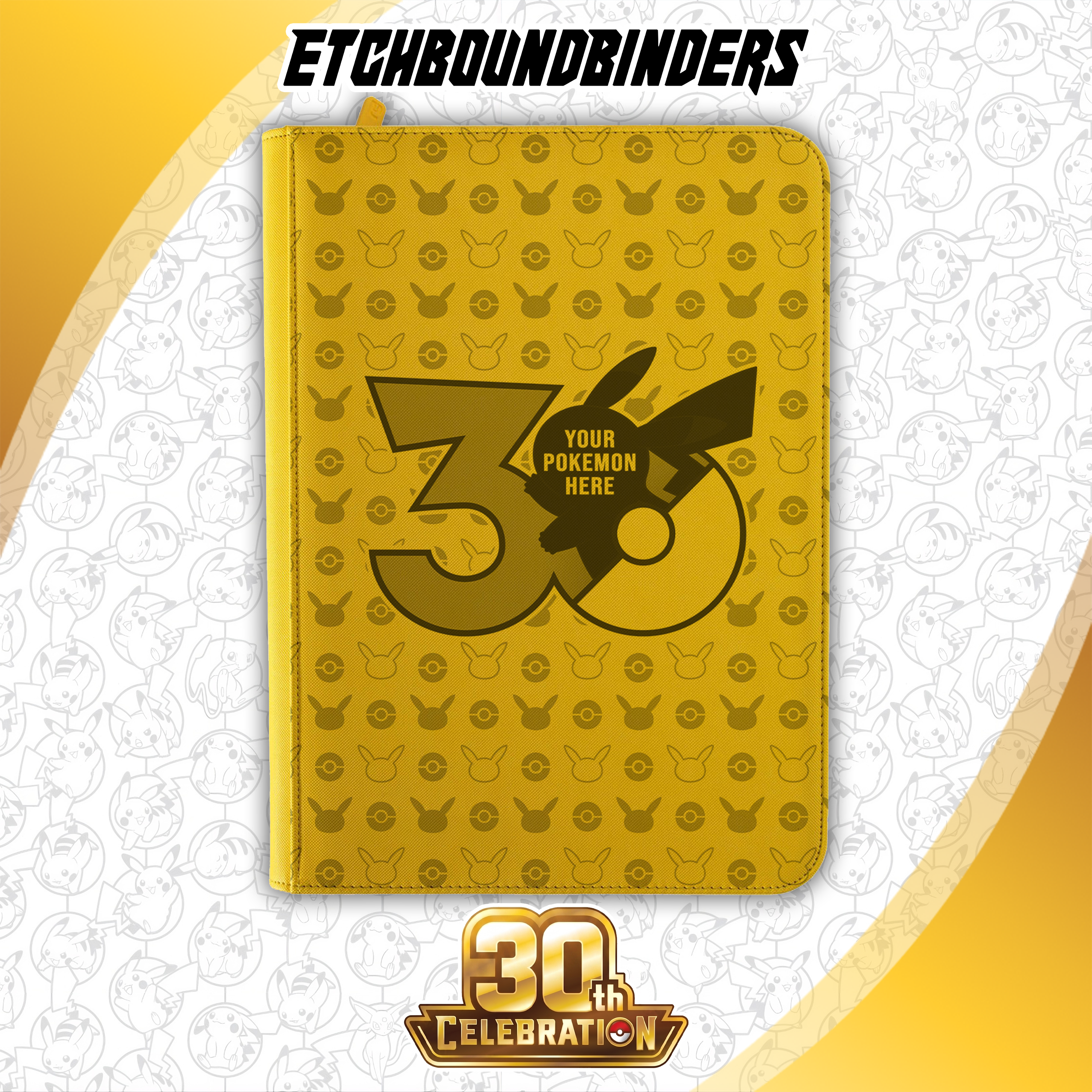 Custom 30th Anniversary Pokemon Binder - 360 Slots